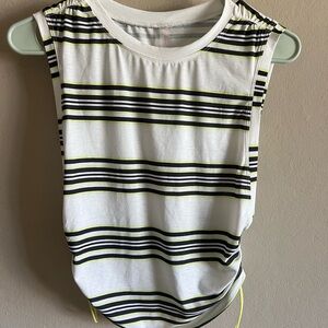 FP Movement by Free People White Tank with Black and Yellow Stripes
